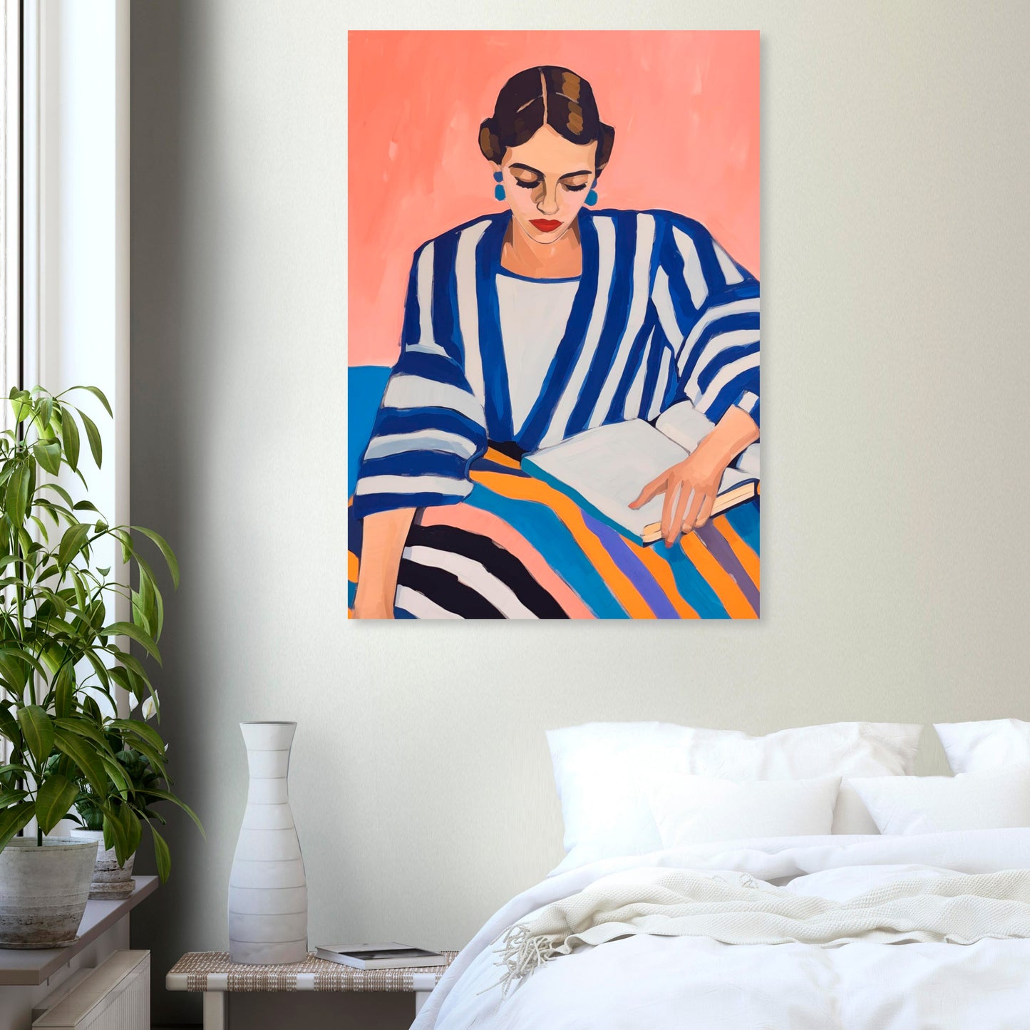 Modern Muse | Quiet Reader — Contemporary Portrait Poster