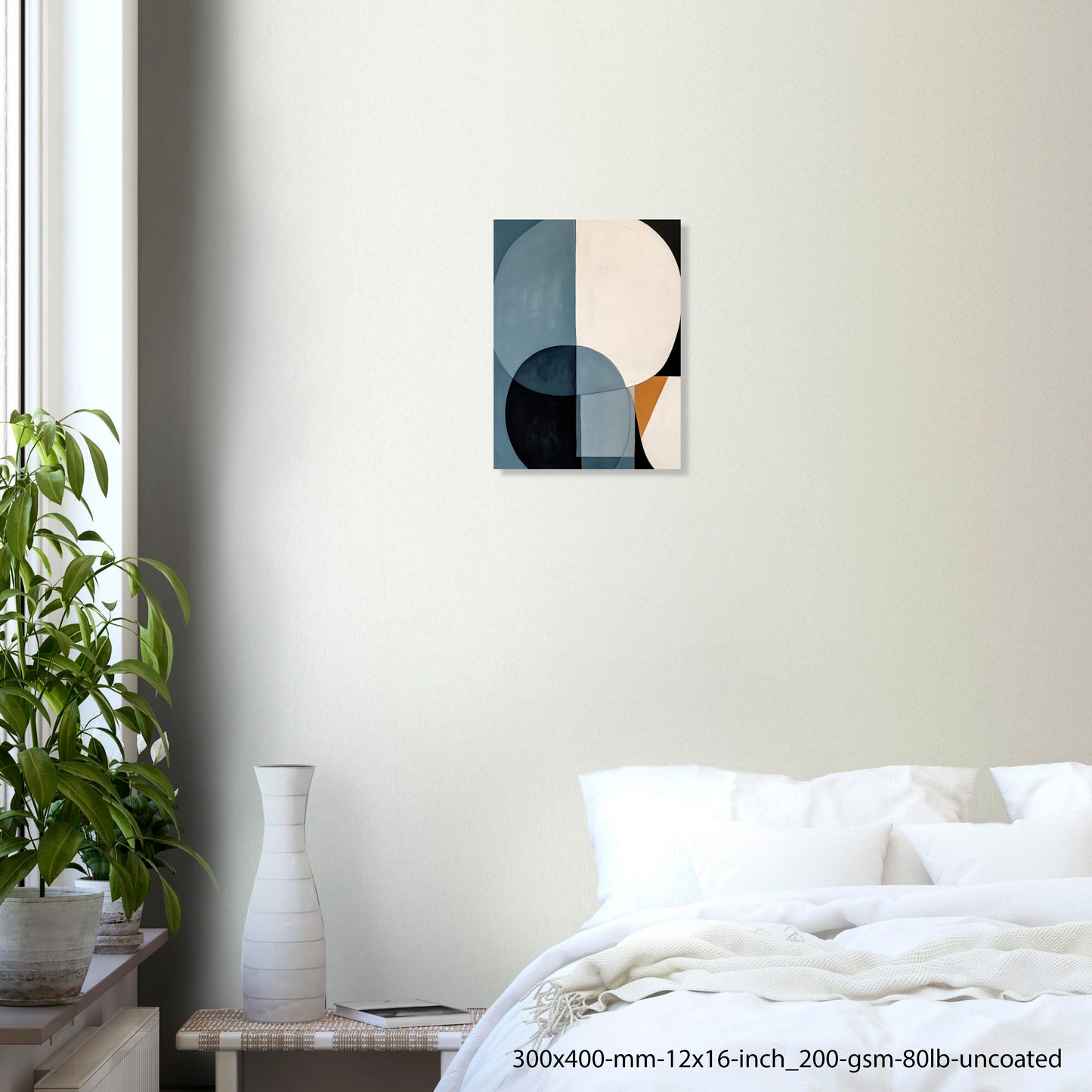 Neutral Orbit — Modern Neutral Geometric Abstract Wall Art