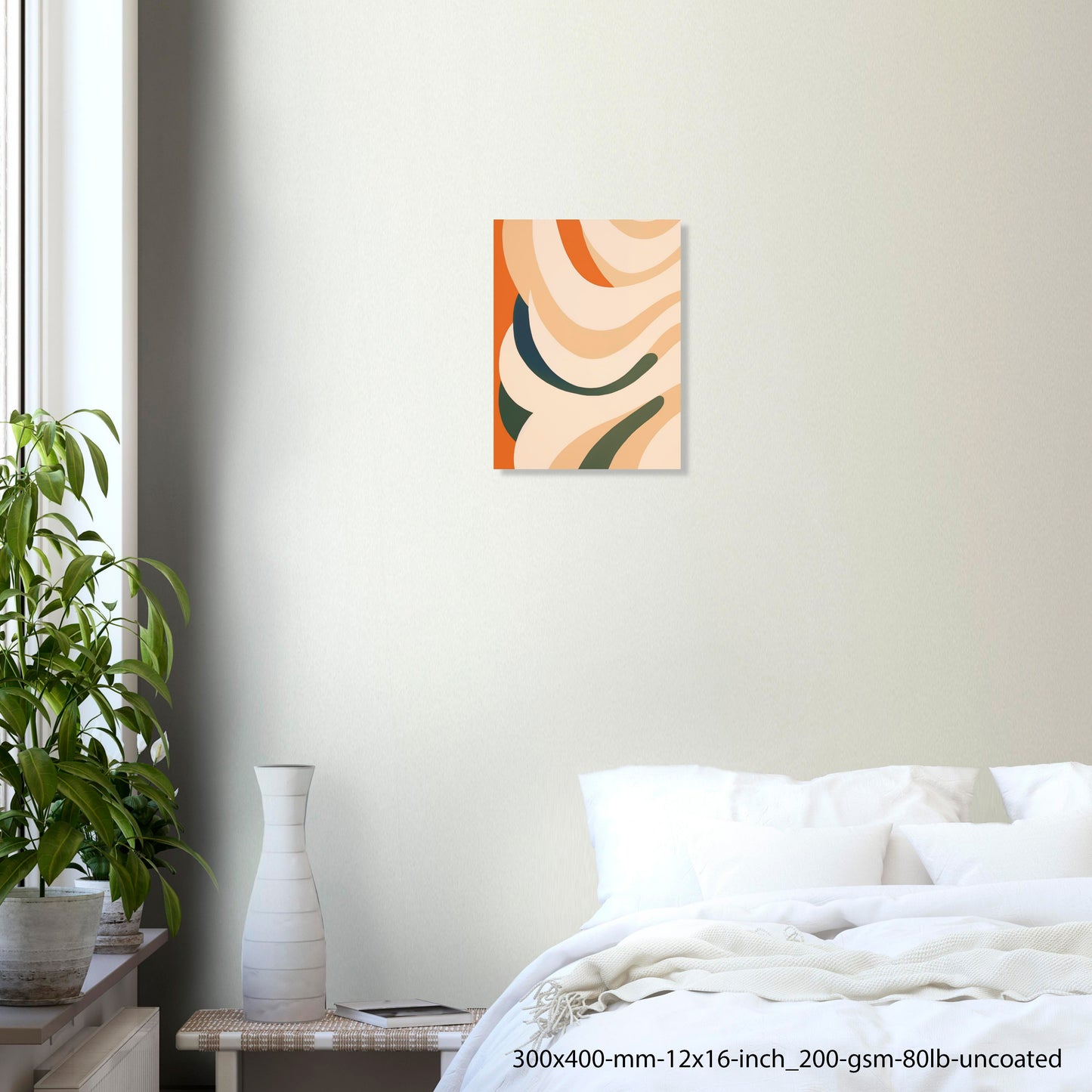 Earth Waves — Earth Tone Organic Abstract Poster