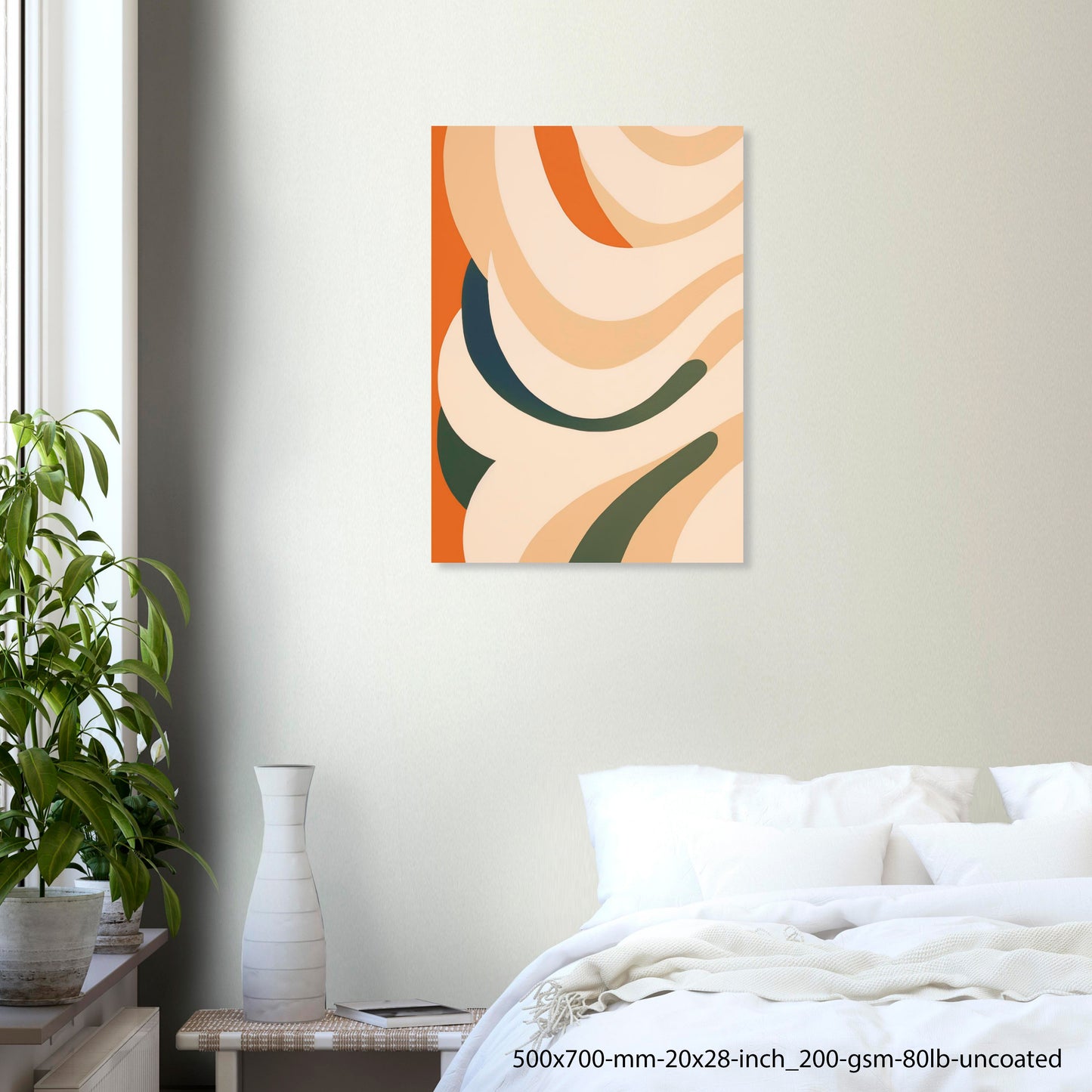 Earth Waves — Earth Tone Organic Abstract Poster