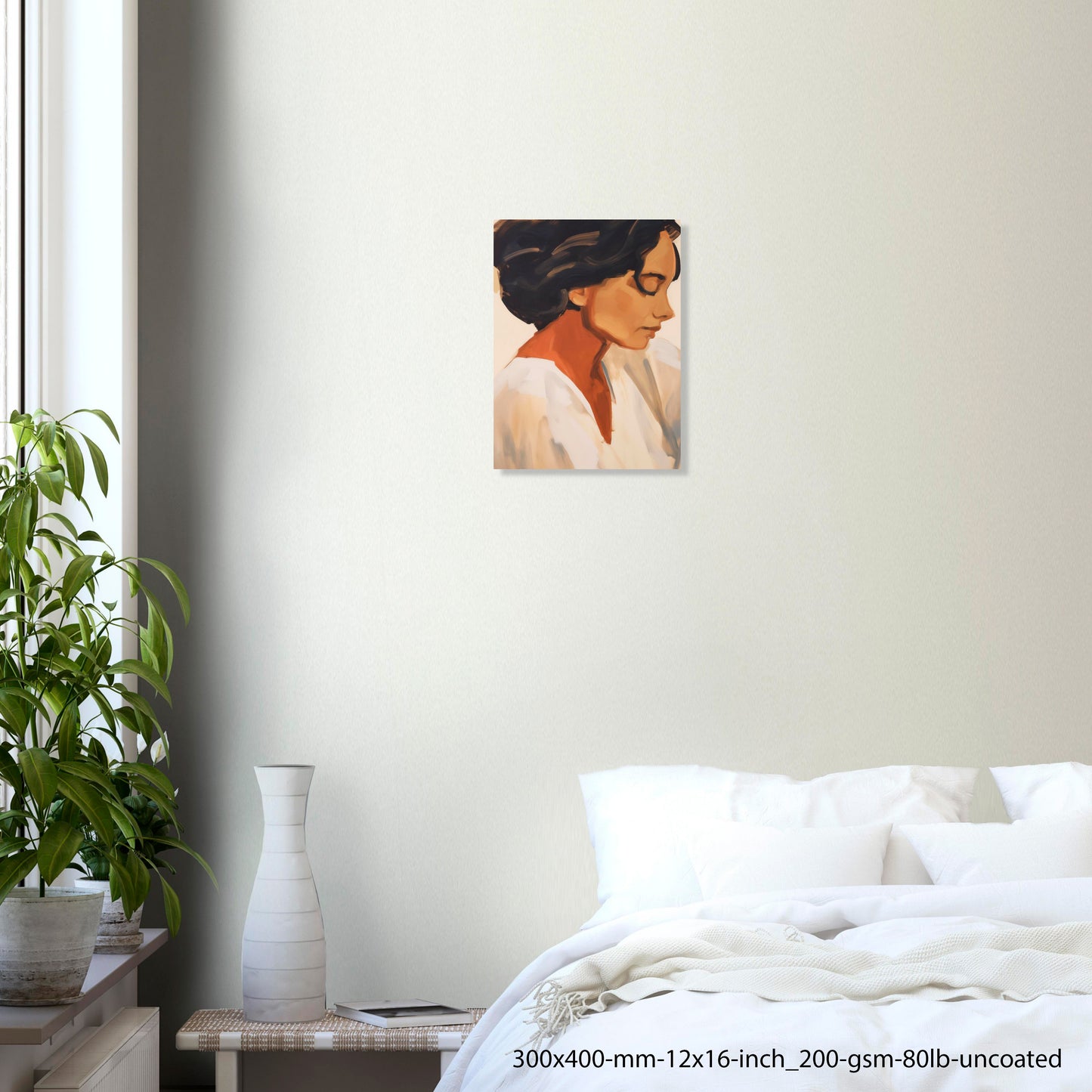 Warm Profile — Expressive Female Portrait Poster