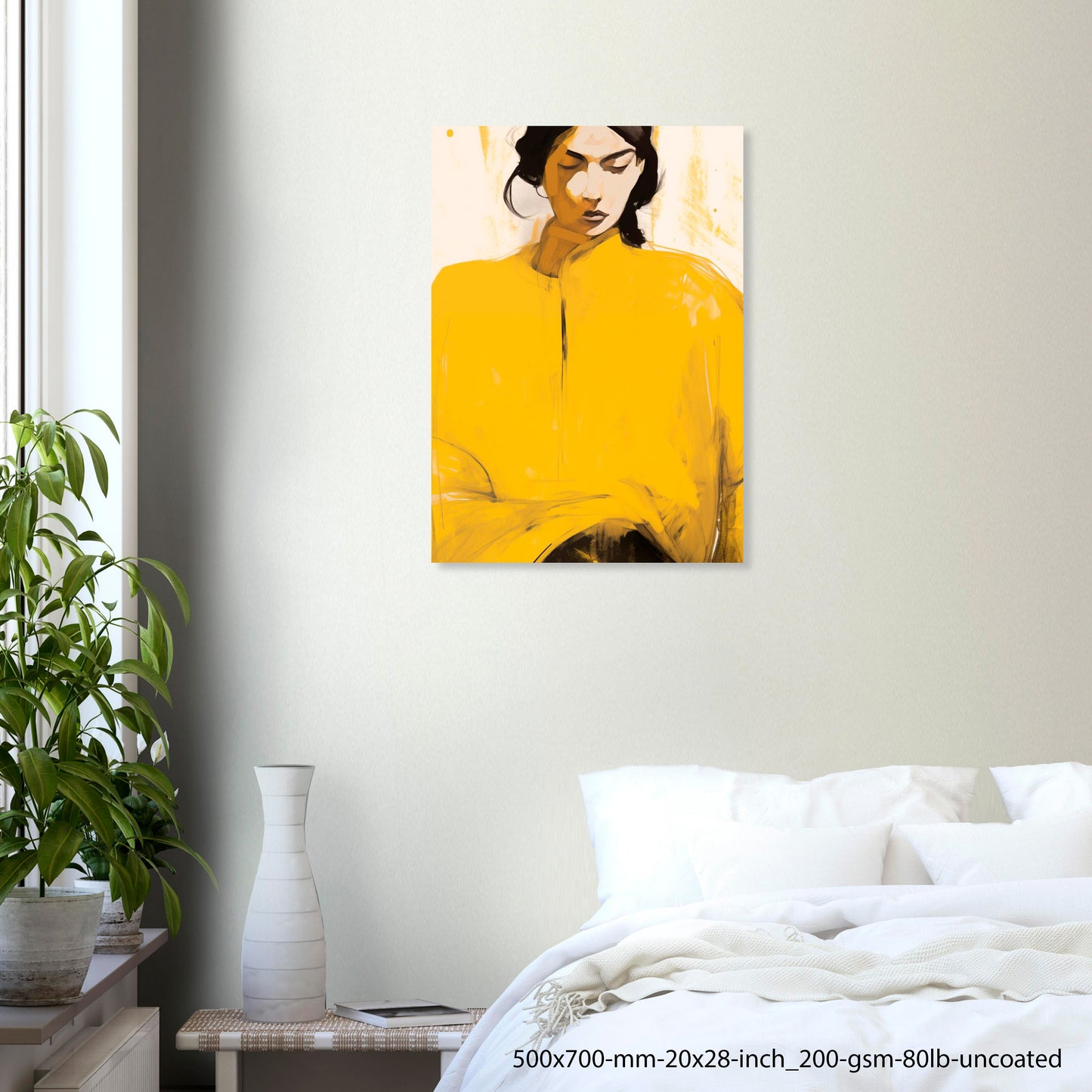 Golden Mood — Contemporary Editorial Portrait Poster