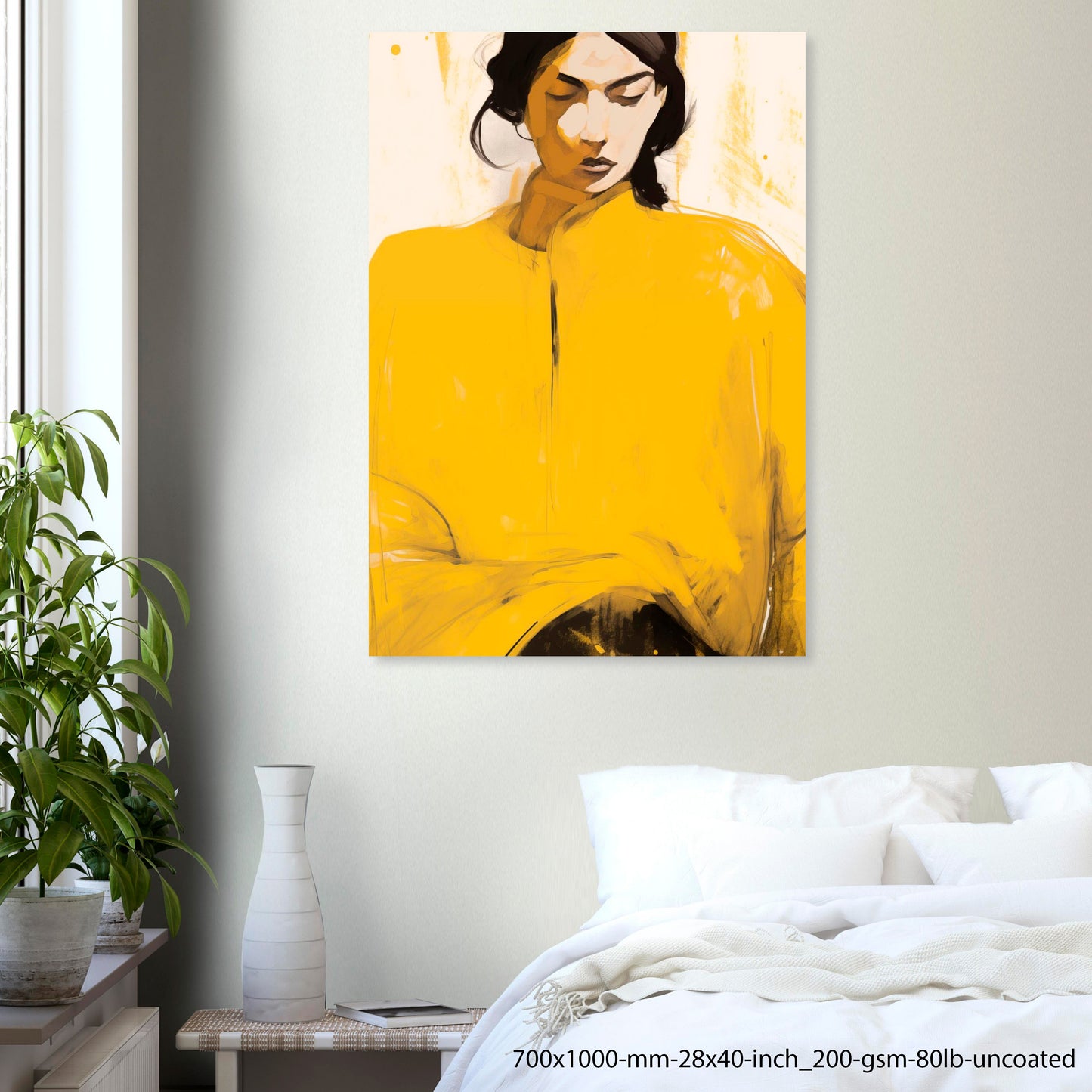 Golden Mood — Contemporary Editorial Portrait Poster